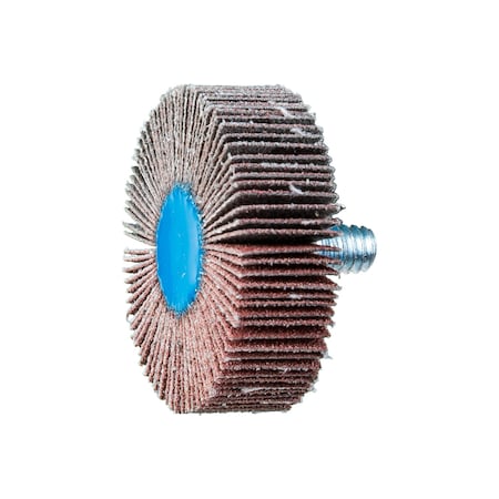 Pferd 1-1/2" x 1/2" Quick Change Flap Wheel - 1/4-20 Thread - Aluminum Oxide - 120 Grit 45332